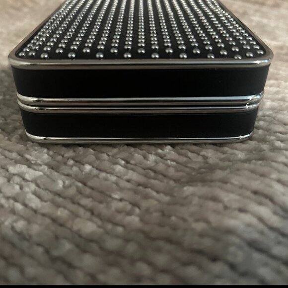 Michael Kors "Elsie" Microstud Box Clutch (Black) - Picture 5 of 6